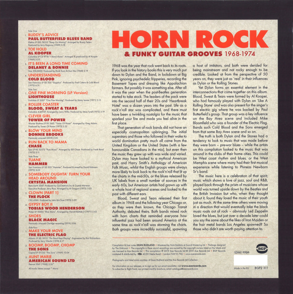 & FUNKY GUITAR GROOVES 1968-1974/180 GR - Back Cover