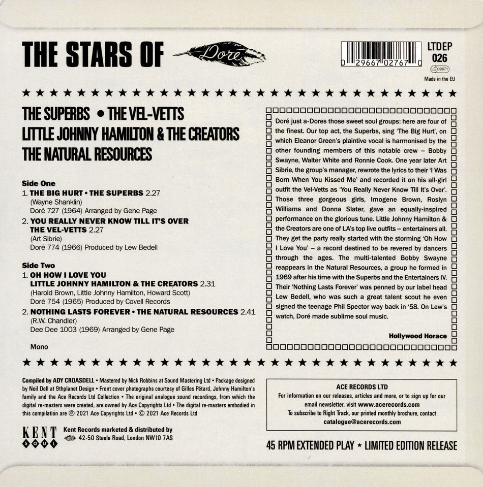 LOS ANGELES' SOUL GROUP SOUND - Back Cover