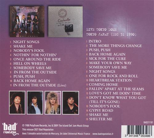 Night Songs / Live In Japan 1990 - Front Cover