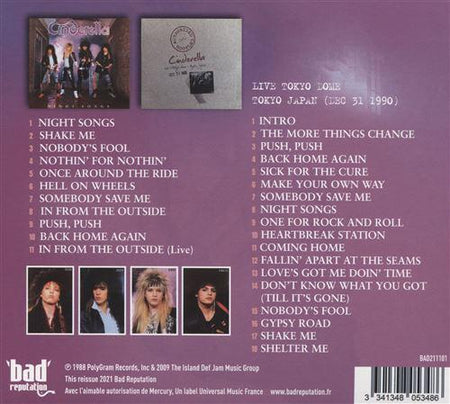 Night Songs / Live In Japan 1990 - Front Cover