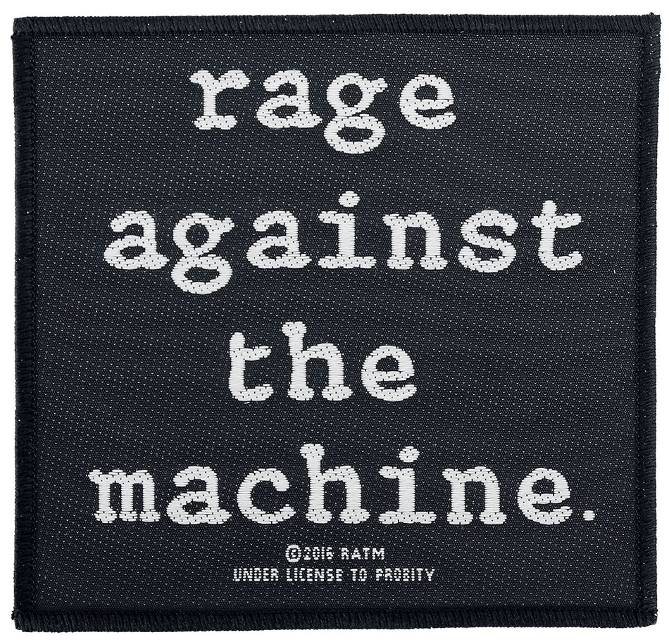 Patch  de Rage Against The Machine - pour Unisexe - noir/blanc - Rage Against The Machine
