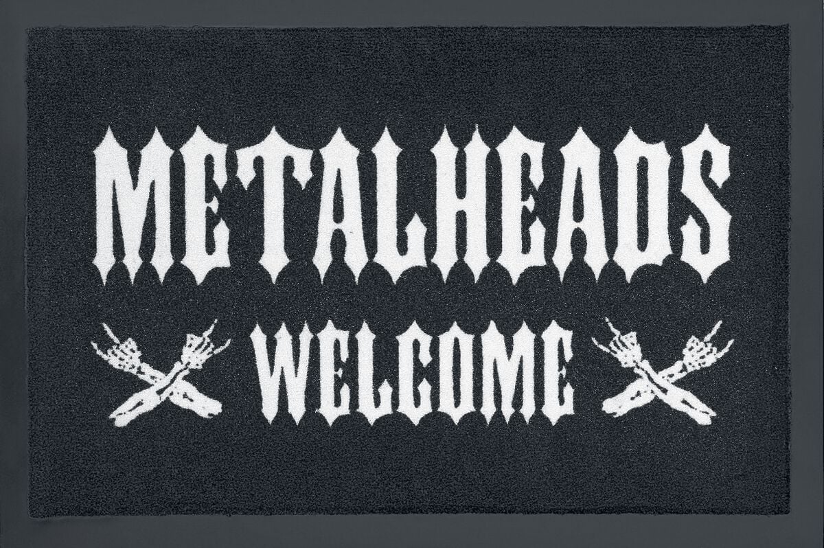 Paillasson Fun de Metalheads Welcome - pour Indifférent - noir - Metalheads Welcome