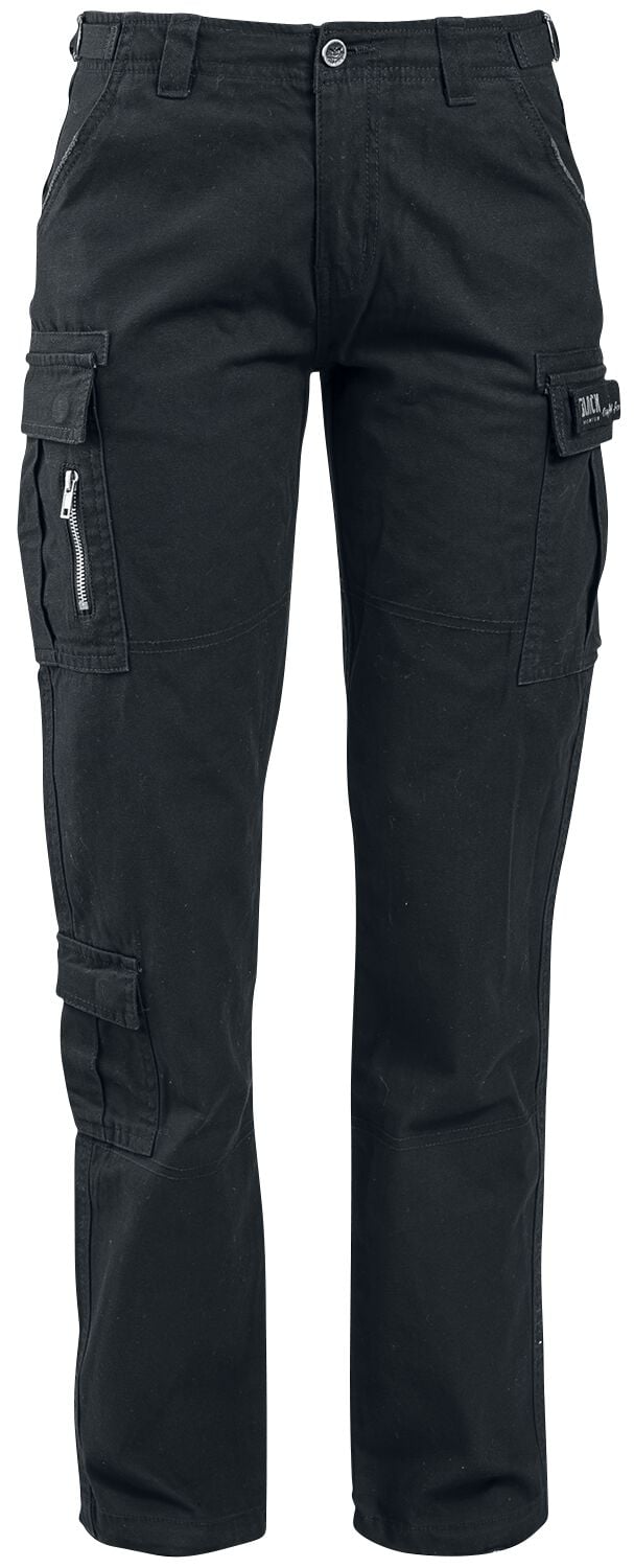 Pantalon Cargo  de Black Premium by EMP - Pantalon Army Vintage - W27L32 à W40L34 - pour Femme - noir - Black Premium by EMP