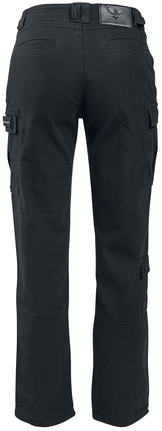 Pantalon Cargo  de Black Premium by EMP - Pantalon Army Vintage - W26L32 à W40L34 - pour Femme - noir - Black Premium by EMP - View 2