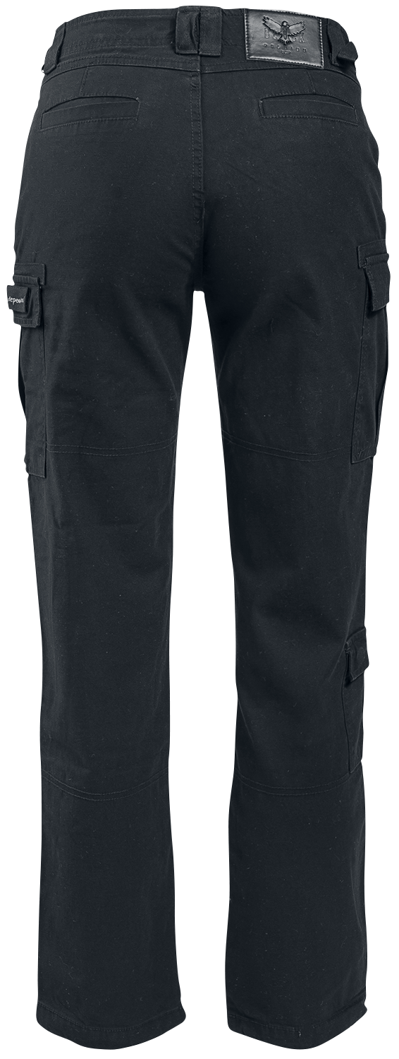 Pantalon Cargo  de Black Premium by EMP - Pantalon Army Vintage - W27L32 à W40L34 - pour Femme - noir - Black Premium by EMP - View 2