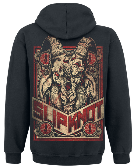 Sweat-shirt zippé à capuche  de Slipknot - Furious Goat - S à XXL - pour Homme - noir - Slipknot - View 2