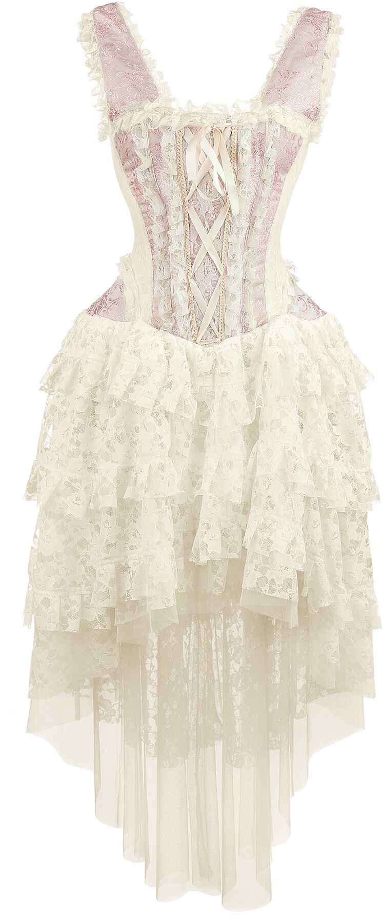 Robe longue Gothic de Burleska - Robe Ophelie - S à 3XL - pour Femme - rose clair - Burleska