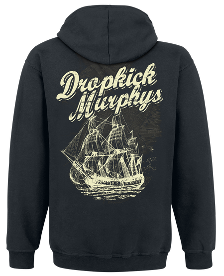 Sweat-shirt à capuche  de Dropkick Murphys - Scully Skull Ship - M à 3XL - pour Homme - noir - Dropkick Murphys - View 2