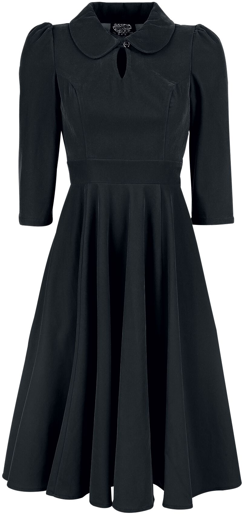 Robe mi-longue Rockabilly de H&R London - Robe De Cocktail En Velours - XS à 4XL - pour Femme - noir - H&R London