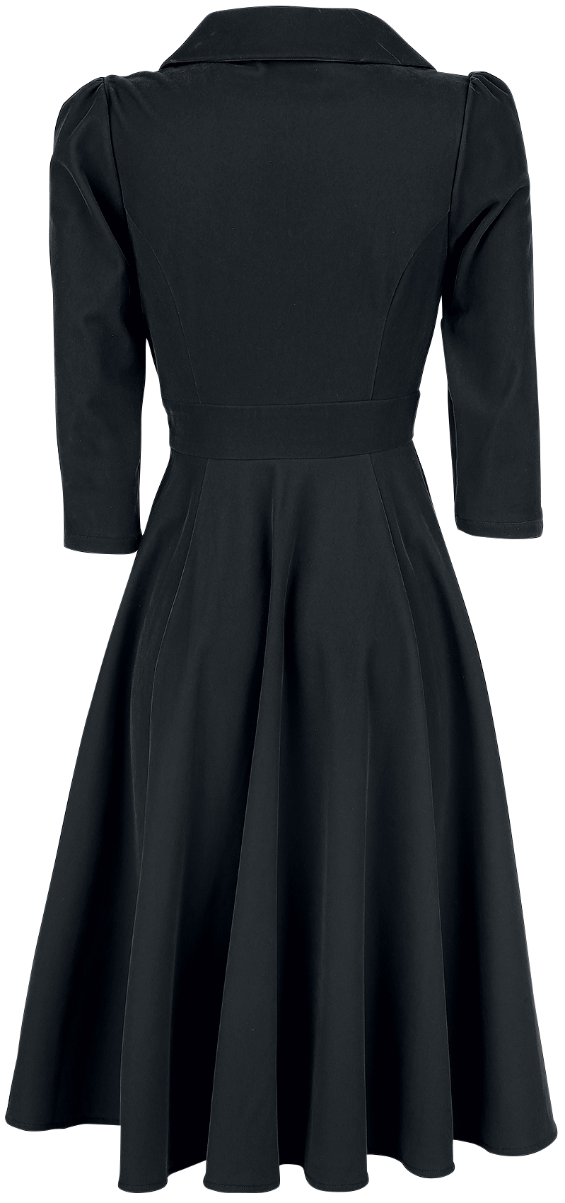 Robe mi-longue Rockabilly de H&R London - Robe De Cocktail En Velours - XS à 6XL - pour Femme - noir - H&R London - View 2