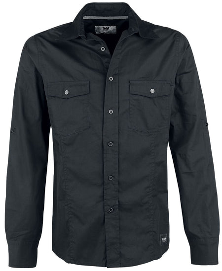 Chemise manches longues  de Black Premium by EMP - There Is No Business Like Rock Business - S à 4XL - pour Homme - noir - Black Premium by EMP