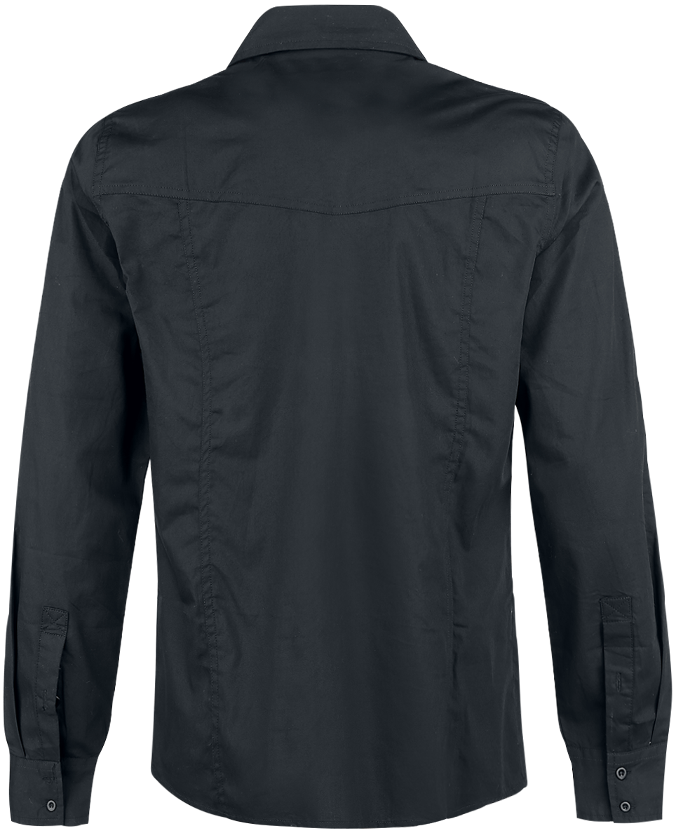 Chemise manches longues  de Black Premium by EMP - There Is No Business Like Rock Business - S à 4XL - pour Homme - noir - Black Premium by EMP - View 2