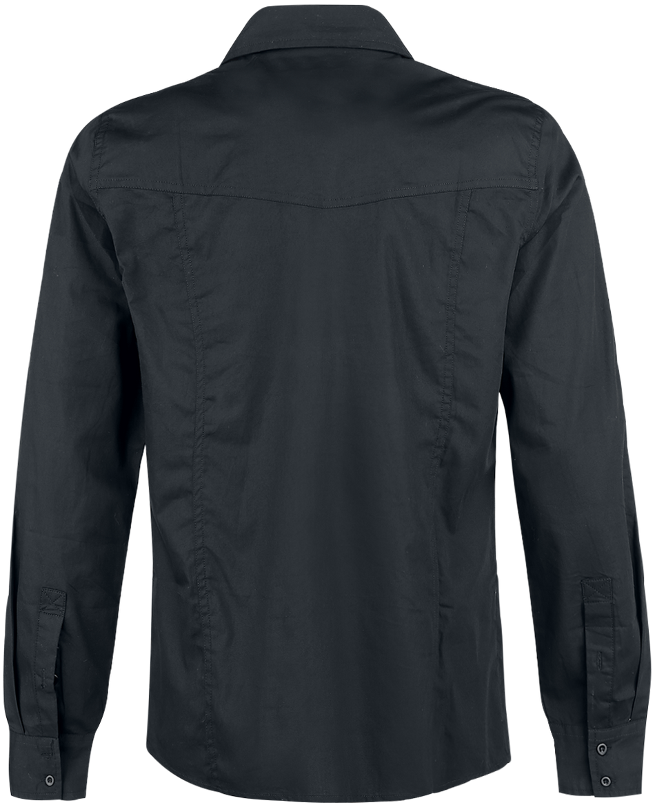 Chemise manches longues  de Black Premium by EMP - There Is No Business Like Rock Business - S à 4XL - pour Homme - noir - Black Premium by EMP - View 2
