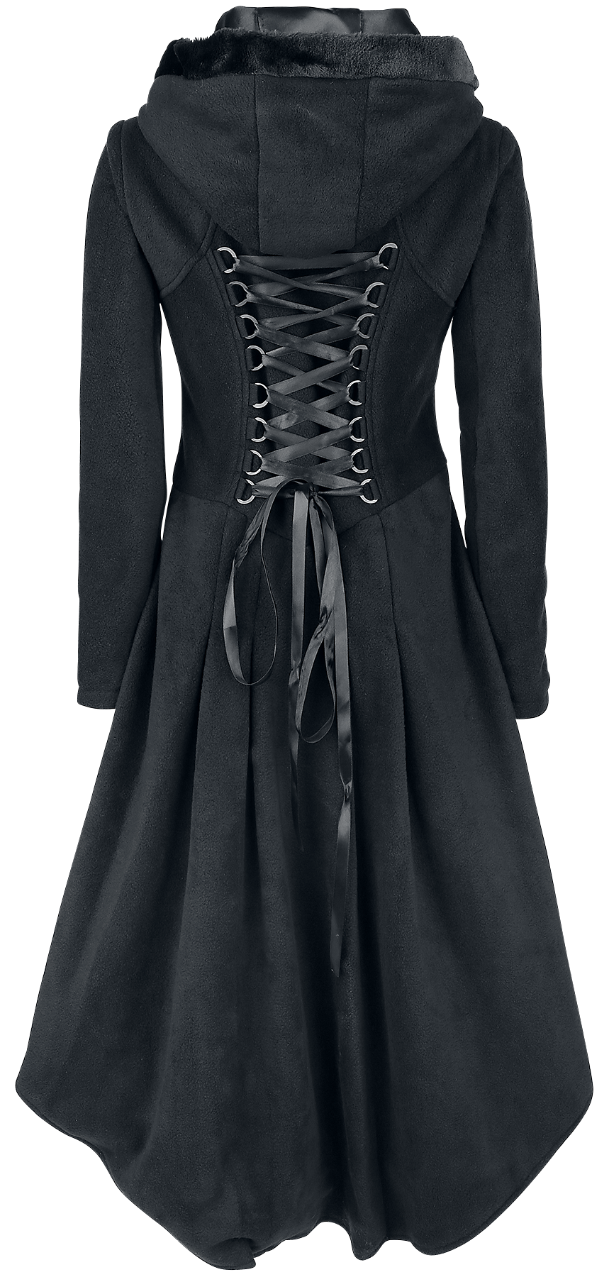 Manteau d'hiver Gothic de Poizen Industries - Manteau Memorial - S à XL - pour Femme - noir - Poizen Industries - View 2