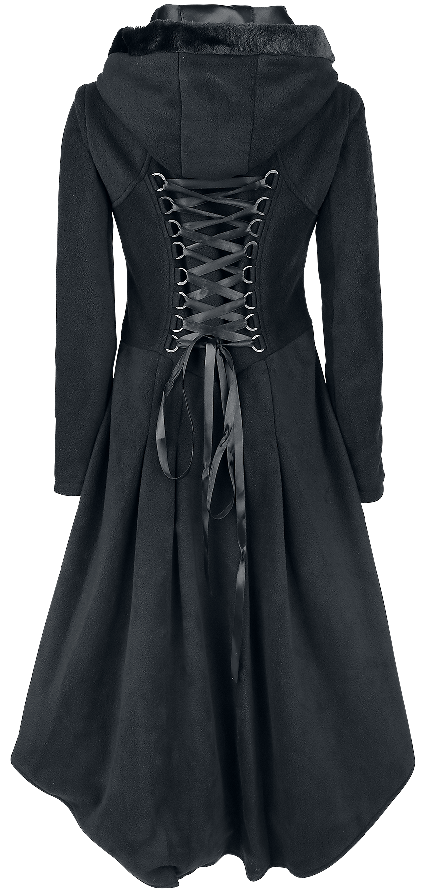 Manteau d'hiver Gothic de Poizen Industries - Manteau Memorial - S à XL - pour Femme - noir - Poizen Industries - View 2