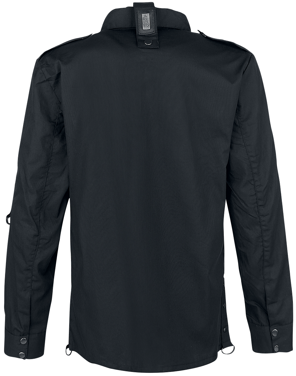 Chemise manches longues Gothic de Vixxsin - Chemise Tom - S à XL - pour Homme - noir - Vixxsin - View 2