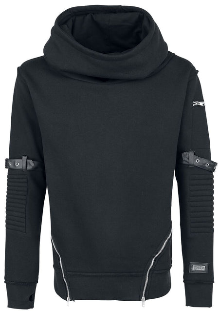 Sweat-shirt à capuche Gothic de Vixxsin - Voyage Hood - S à XL - pour Homme - noir - Vixxsin