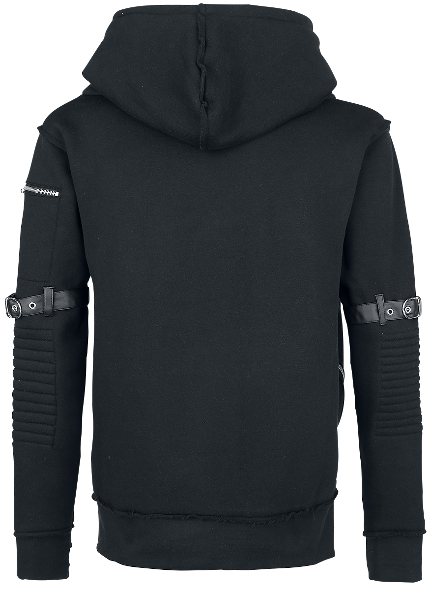 Sweat-shirt à capuche Gothic de Vixxsin - Voyage Hood - S à XL - pour Homme - noir - Vixxsin - View 2