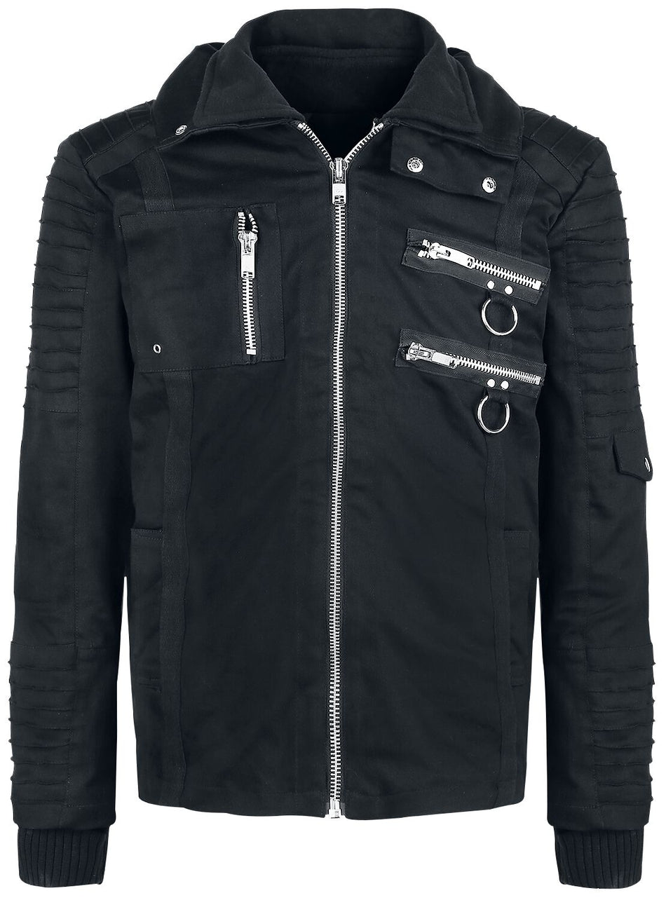 Veste d'hiver Gothic de Vixxsin - Veste Salute - S à XL - pour Homme - noir - Vixxsin
