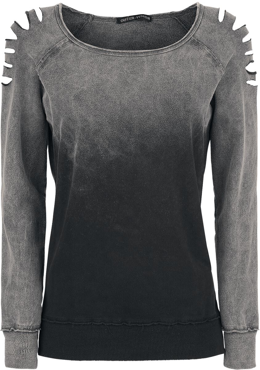 Sweat-shirt  de Outer Vision - Gills - XS à XXL - pour Femme - gris - Outer Vision