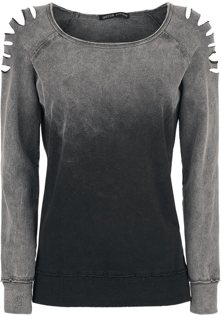 Sweat-shirt  de Outer Vision - Gills - XS à XXL - pour Femme - gris - Outer Vision