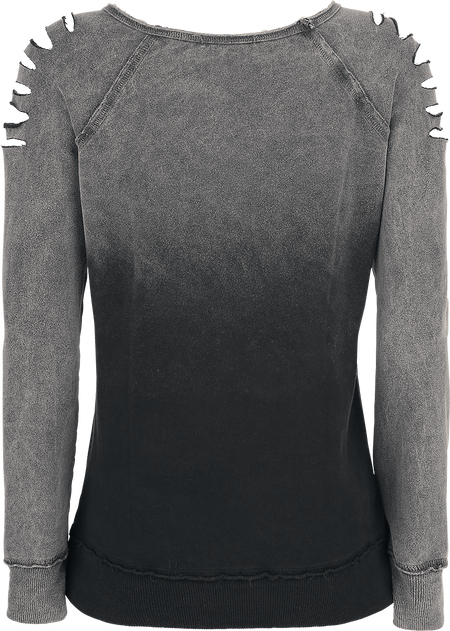 Sweat-shirt  de Outer Vision - Gills - XS à XXL - pour Femme - gris - Outer Vision - View 2