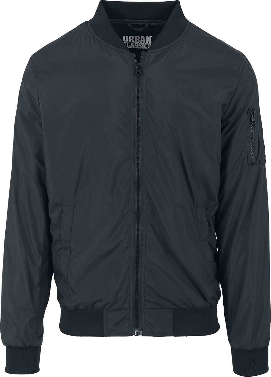 Bomber  de Urban Classics - Bomber léger - S à XXL - pour Homme - noir - Urban Classics