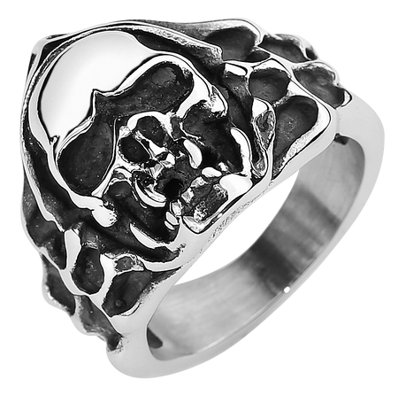 Bague  de etNox hard and heavy - Evil Skull - pour Homme - Standard - etNox hard and heavy - View 2