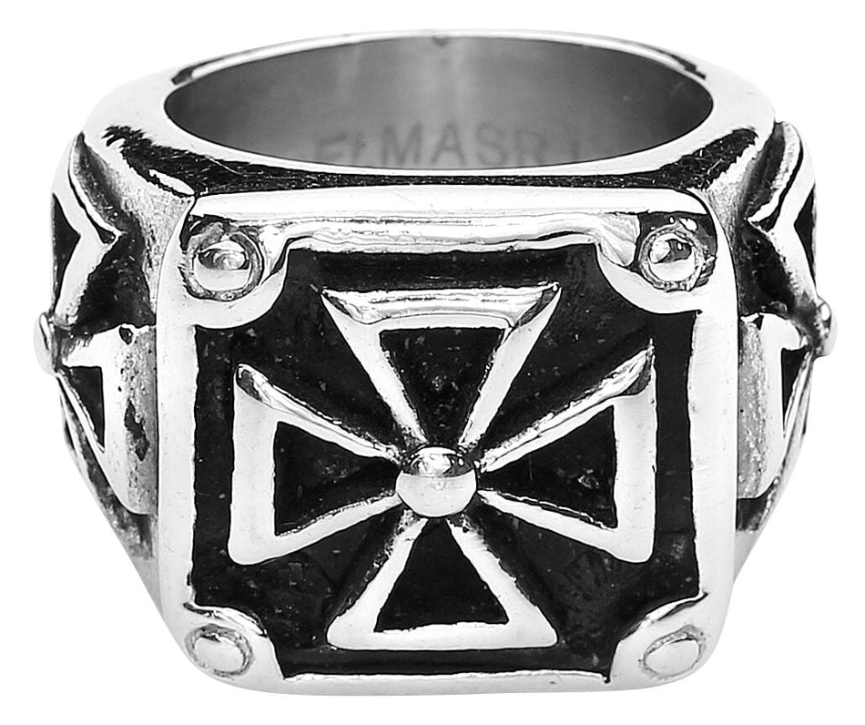 Bague  de etNox hard and heavy - Heavy Iron Cross - pour Homme - Standard - etNox hard and heavy