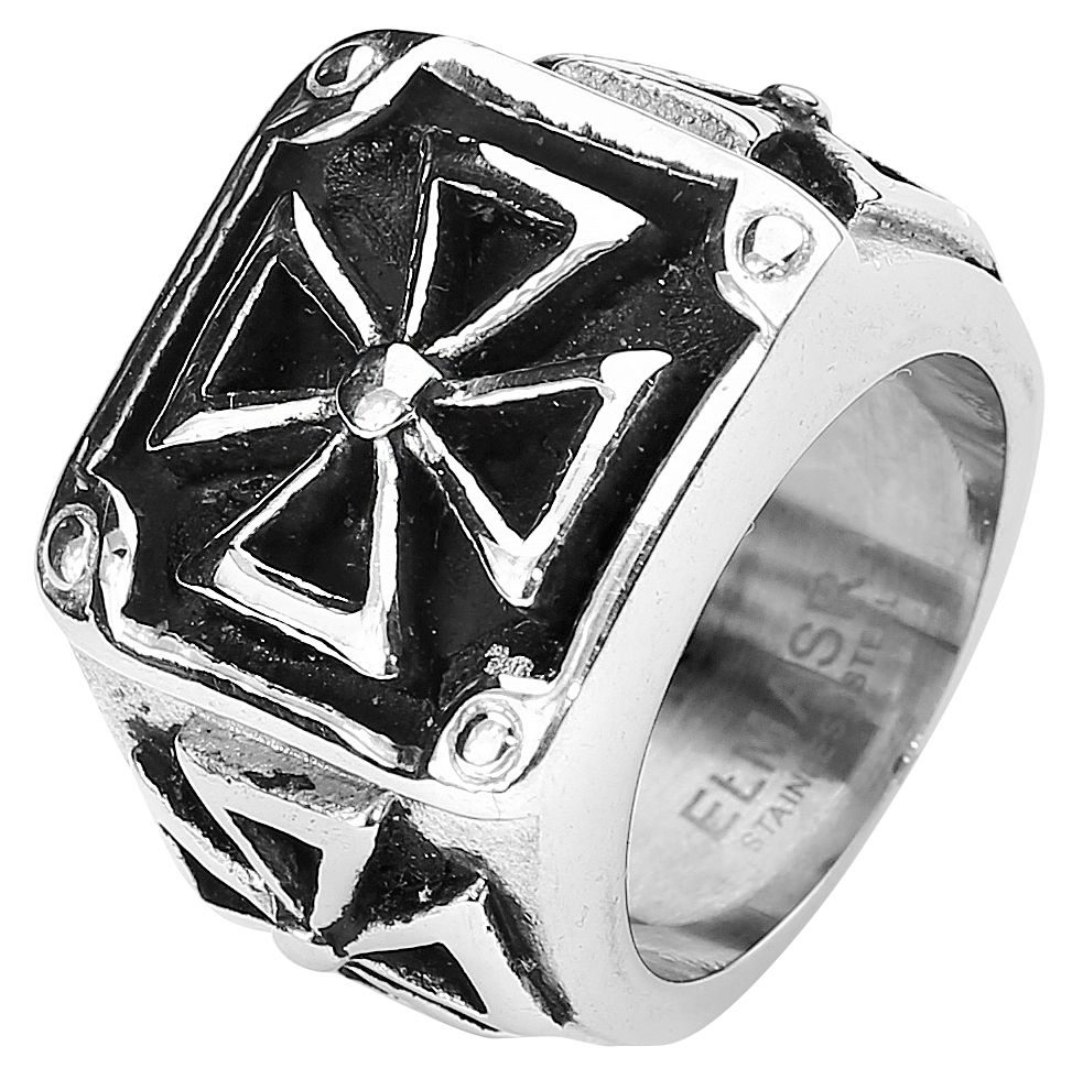 Bague  de etNox hard and heavy - Heavy Iron Cross - pour Homme - Standard - etNox hard and heavy - View 2