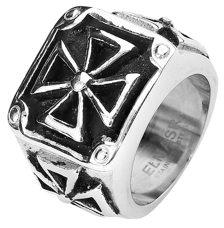 Bague  de etNox hard and heavy - Heavy Iron Cross - pour Homme - Standard - etNox hard and heavy - View 2