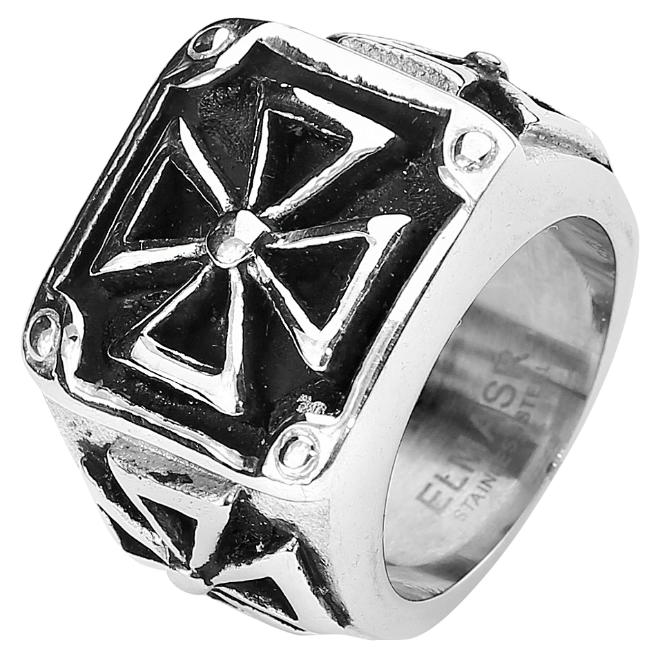 Bague  de etNox hard and heavy - Heavy Iron Cross - pour Homme - Standard - etNox hard and heavy - View 2