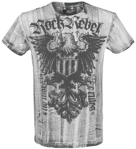 T-Shirt Manches courtes  de Rock Rebel by EMP - Rebel Soul - S à 5XL - pour Homme - blanc - Rock Rebel by EMP