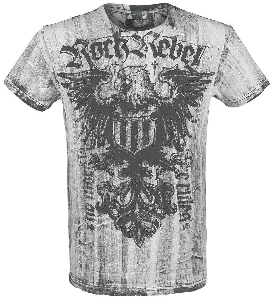 T-Shirt Manches courtes  de Rock Rebel by EMP - Rebel Soul - S à 5XL - pour Homme - blanc - Rock Rebel by EMP
