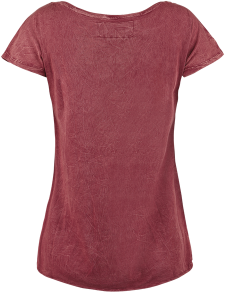 T-Shirt Manches courtes  de Rock Rebel by EMP - All In The Mind - S à XXL - pour Femme - bordeaux - Rock Rebel by EMP - View 2