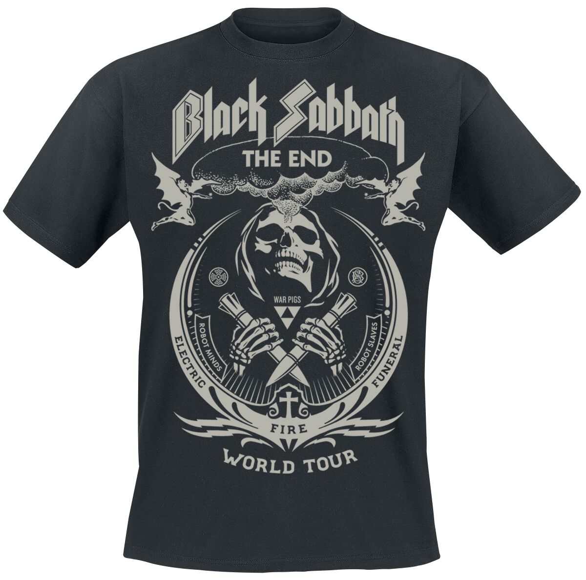 T-Shirt Manches courtes  de Black Sabbath - The End Grim Reaper - S à 5XL - pour Unisexe - noir - Black Sabbath