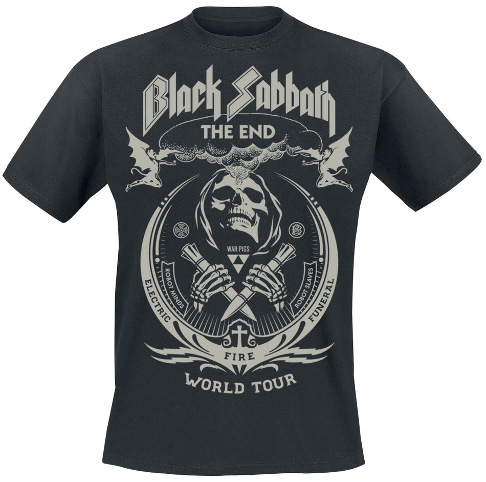 T-Shirt Manches courtes  de Black Sabbath - The End Grim Reaper - S à 5XL - pour Unisexe - noir - Black Sabbath