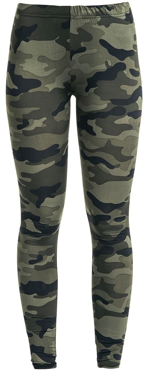 Legging  de Urban Classics - Ladies Camo Leggings - XS à XL - pour Femme - camouflage forêt - Urban Classics