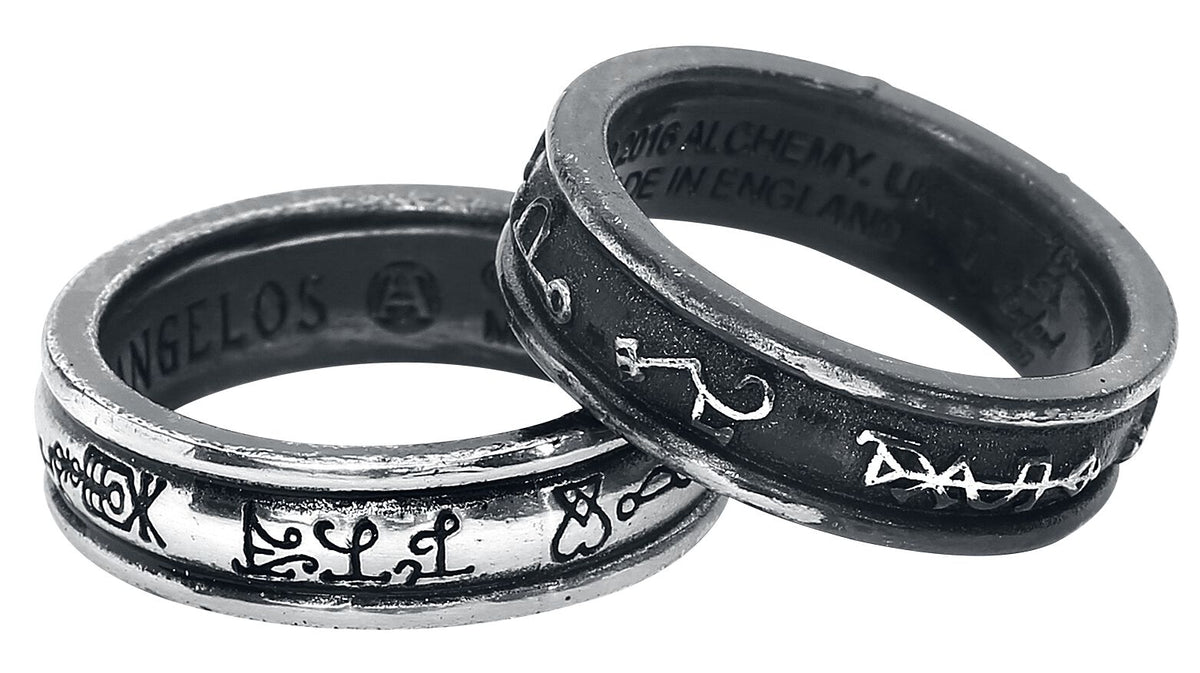 Bague Gothic de Alchemy Gothic - Demons and Angels - pour Femme - Standard - Alchemy Gothic