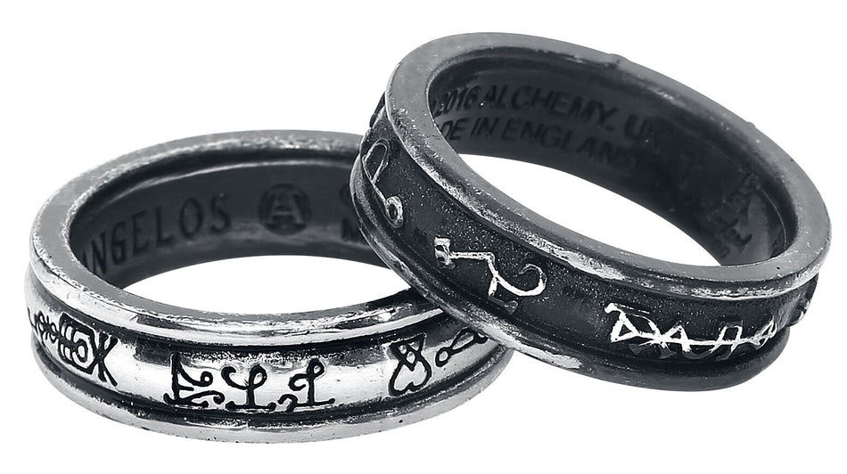Bague Gothic de Alchemy Gothic - Demons and Angels - pour Femme - Standard - Alchemy Gothic