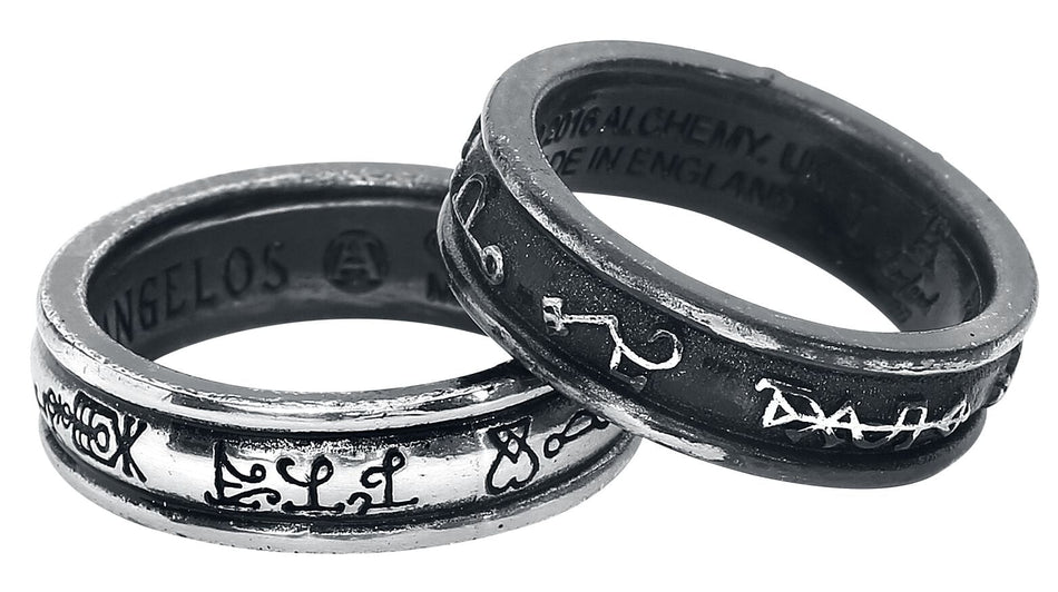 Bague Gothic de Alchemy Gothic - Demons and Angels - pour Femme - Standard - Alchemy Gothic