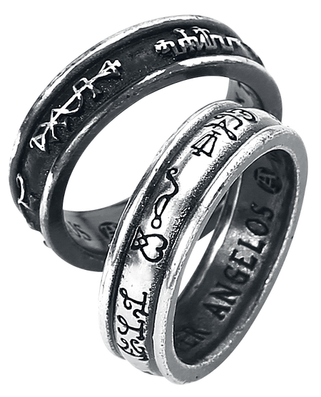 Bague Gothic de Alchemy Gothic - Demons and Angels - pour Femme - Standard - Alchemy Gothic - View 2
