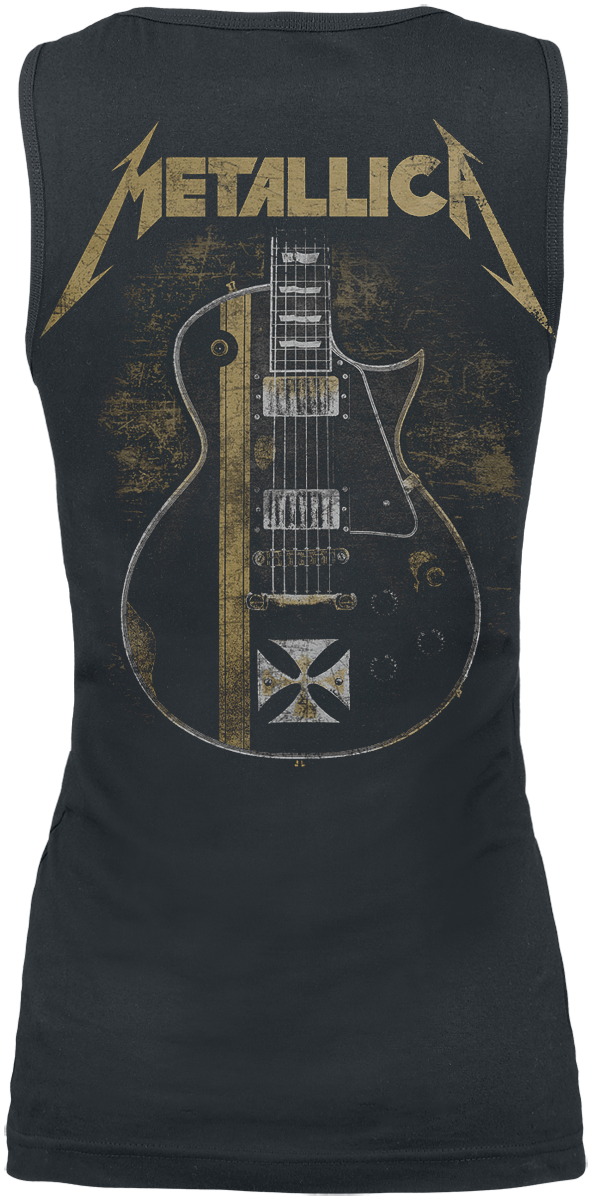 Top  de Metallica - Hetfield Iron Cross Guitar - S à XXL - pour Femme - noir - metallica - View 2