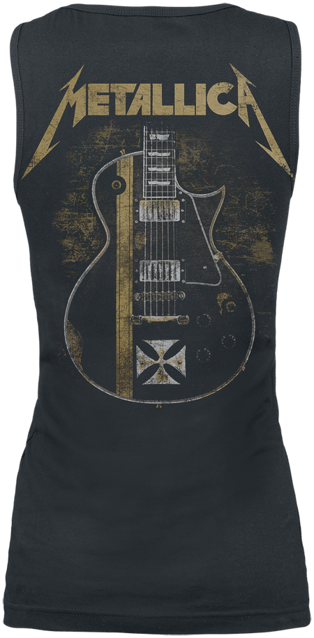 Top  de Metallica - Hetfield Iron Cross Guitar - S à XXL - pour Femme - noir - metallica - View 2