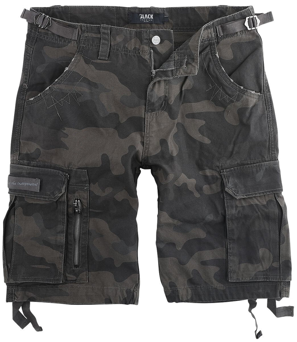 Short  de Black Premium by EMP - Bermuda Army Vintage - S à 7XL - pour Homme - camouflage sombre - Black Premium by EMP