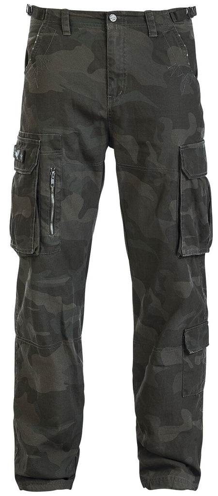 Pantalon Cargo  de Black Premium by EMP - Pantalon Army Vintage - S à 5XL - pour Homme - camouflage sombre - Black Premium by EMP