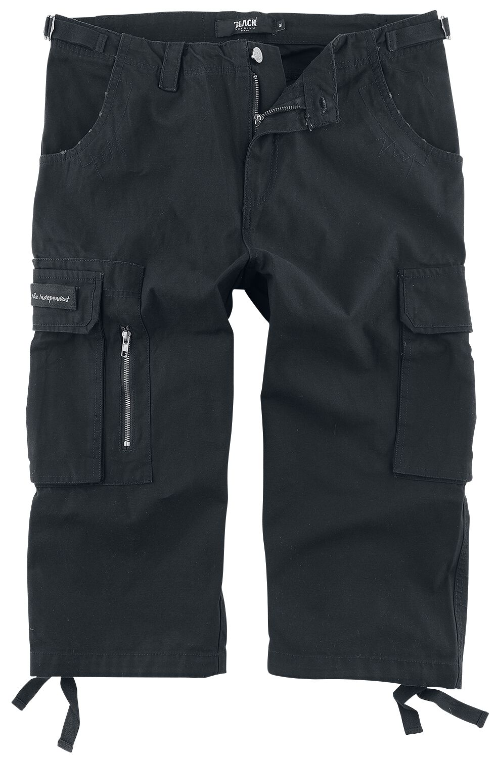 Short  de Black Premium by EMP - Short 3/4 Army Vintage - S à 6XL - pour Homme - noir - Black Premium by EMP