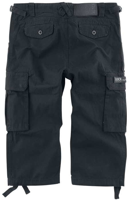 Short  de Black Premium by EMP - Short 3/4 Army Vintage - S à 6XL - pour Homme - noir - Black Premium by EMP - View 2