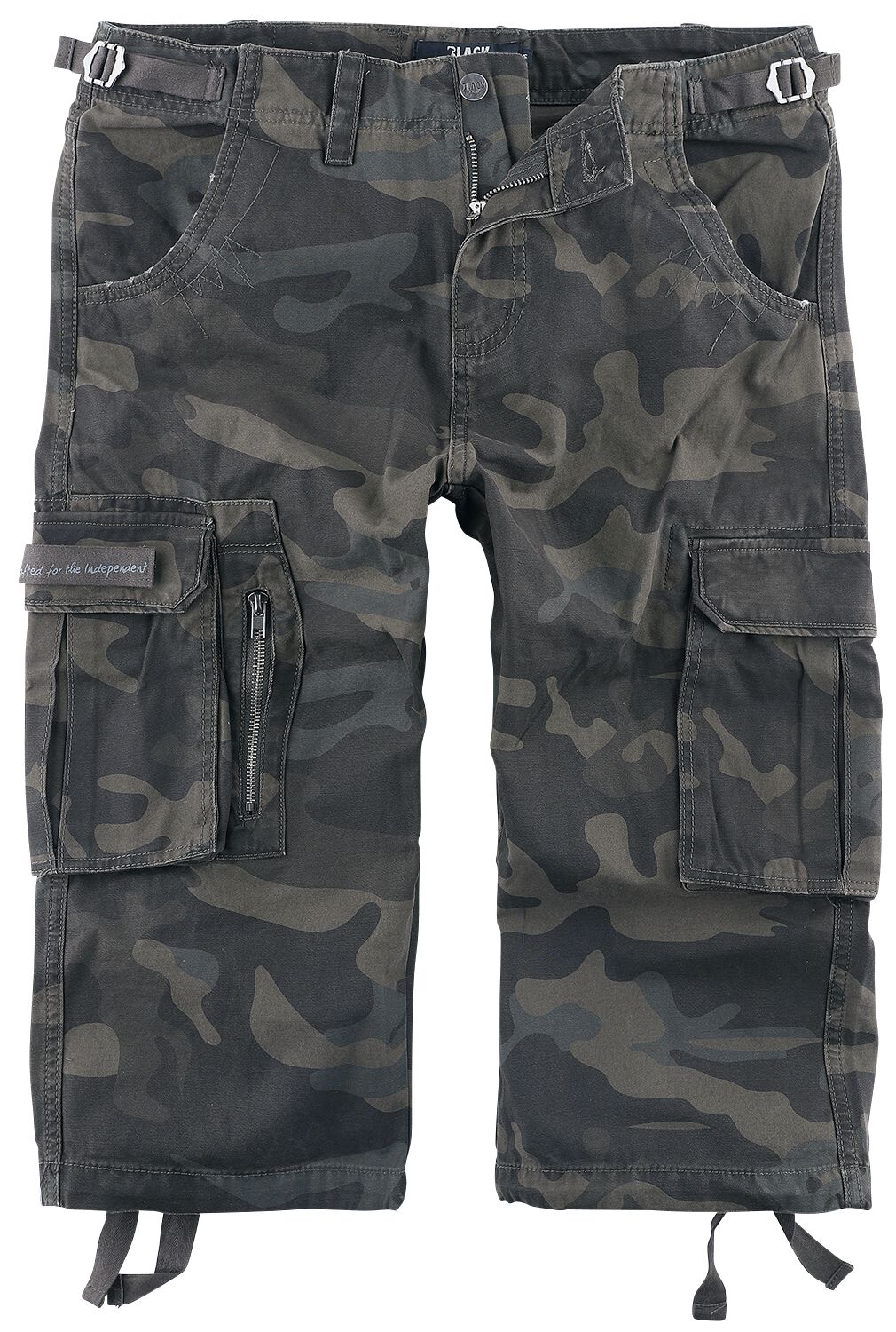 Short  de Black Premium by EMP - Short 3/4 Army Vintage - S à 6XL - pour Homme - camouflage sombre - Black Premium by EMP