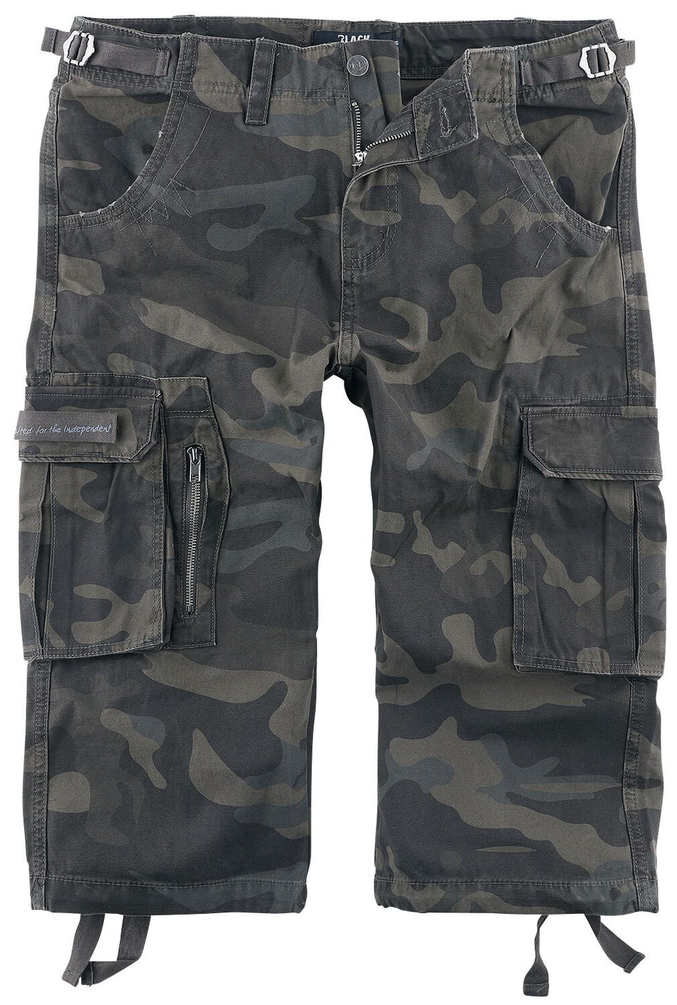 Short  de Black Premium by EMP - Short 3/4 Army Vintage - S à 6XL - pour Homme - camouflage sombre - Black Premium by EMP